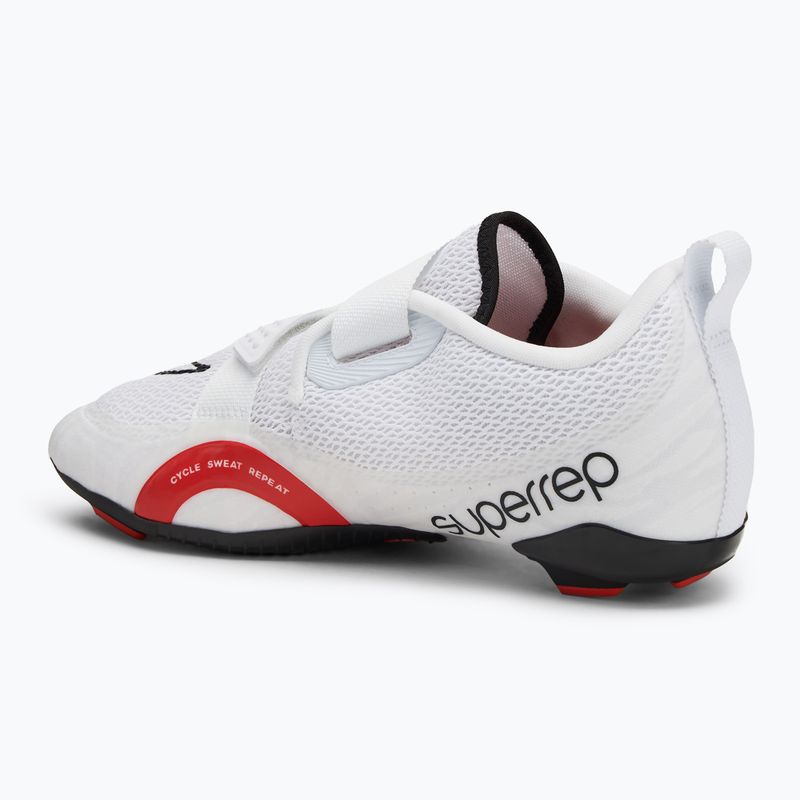 Cyklistické boty Nike Superrep Cycle 2 bílá/pikantní červená 3