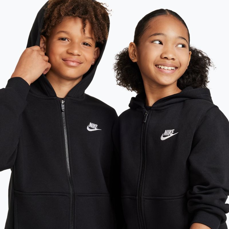 Dětská mikina Nike Sportswear Club Fleece black/white 4