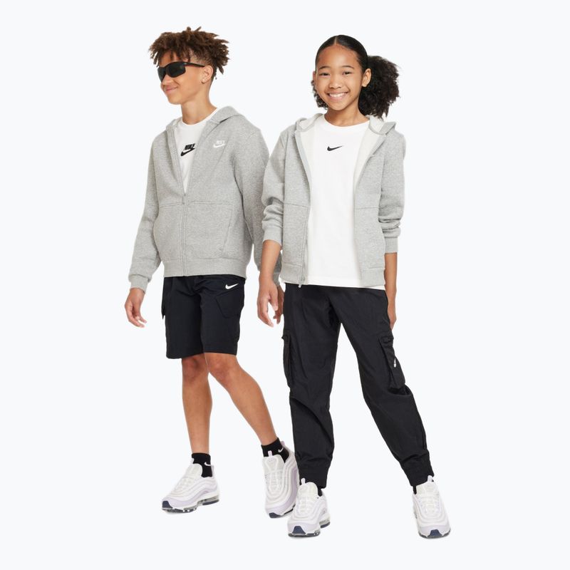 Dětská mikina Nike Sportswear Club Fleece dark grey heather/base grey/white 2