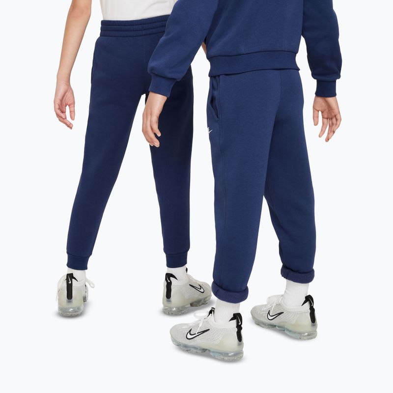Dětské kalhoty Nike Sportswear Club Fleece midnight navy/white 3