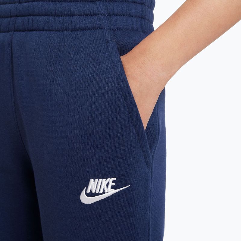 Dětské kalhoty Nike Sportswear Club Fleece midnight navy/white 5