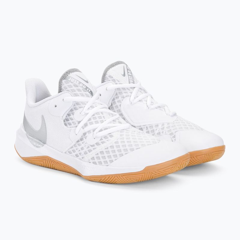 Tenisky na volejbal Nike Zoom Hyperspeed Court SE bílá/metalická stříbrná guma 4