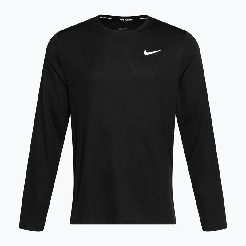 Pánské běžecké tričko s dlouhým rukávem Nike Miler Dri-Fit UV black