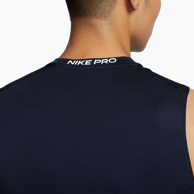 Pánské tílko Nike Pro Dri-Fit Tight bez rukávů fitness obsidian/white 5