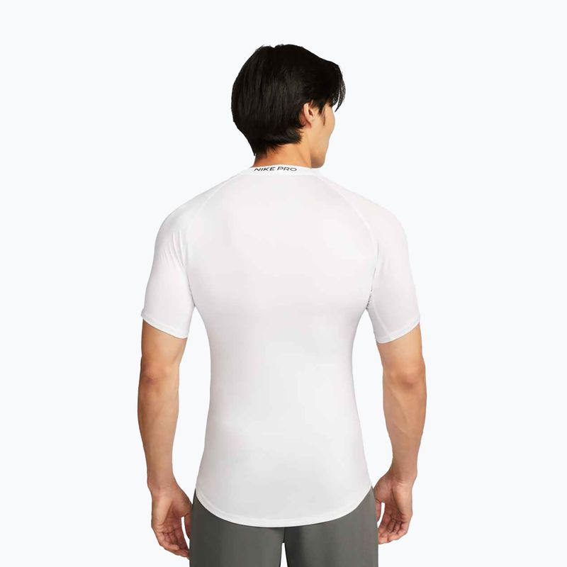 Pánské tréninkové tričko Nike Pro Dri-Fit Tight Fitness white/black 3