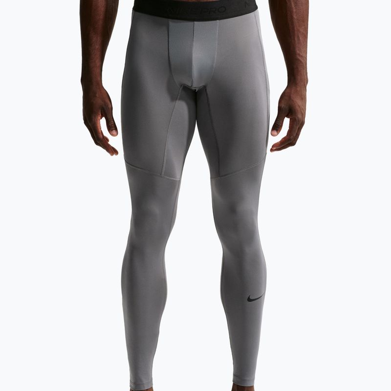 Pánské tréninkové legíny Nike Pro Dri-Fit Tight Fitness smoke grey/black 4