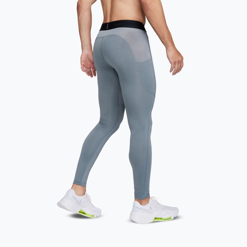 Pánské legíny Nike Pro Warm smoke grey/black 3
