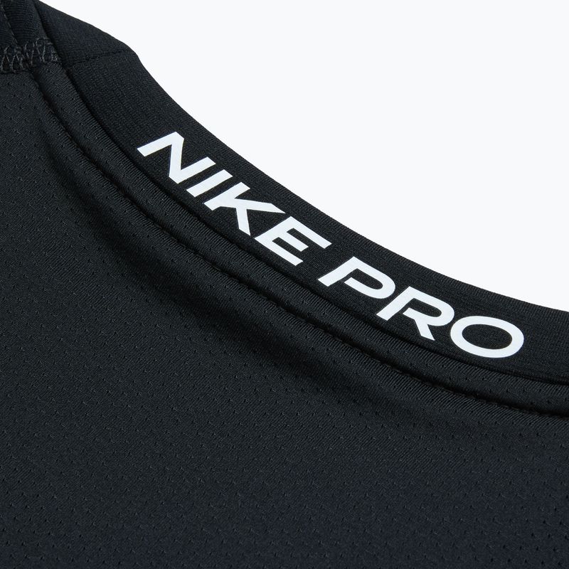 Pánské tréninkové tričko s dlouhým rukávem Nike Pro Warm LS black/ white 4