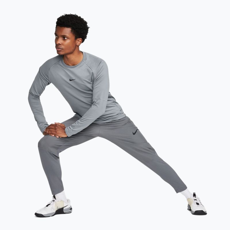 Pánské tréninkové tričko Longsleeve Nike Pro Warm smoke grey/black 3