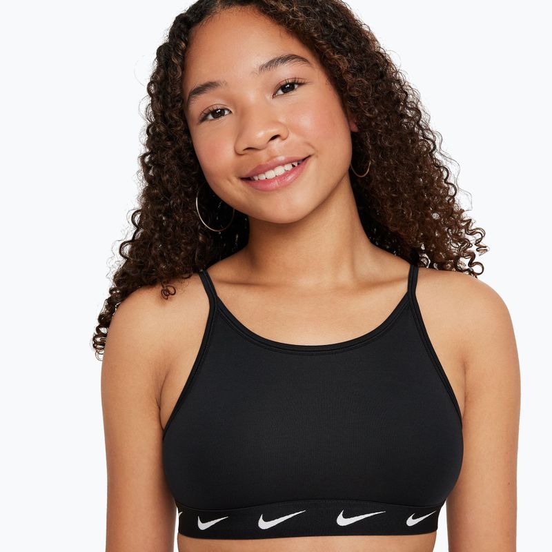 Dětská sportovní podprsenka Nike One black/white 4