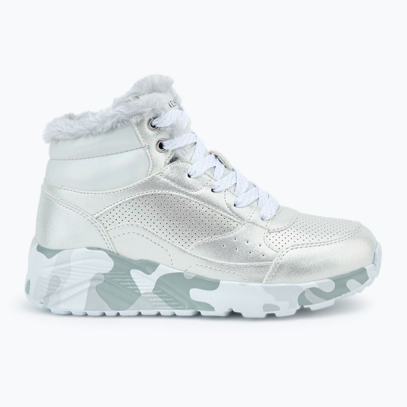 Dětské boty SKECHERS Uno Lite Camo Dazzle silver/grey 2