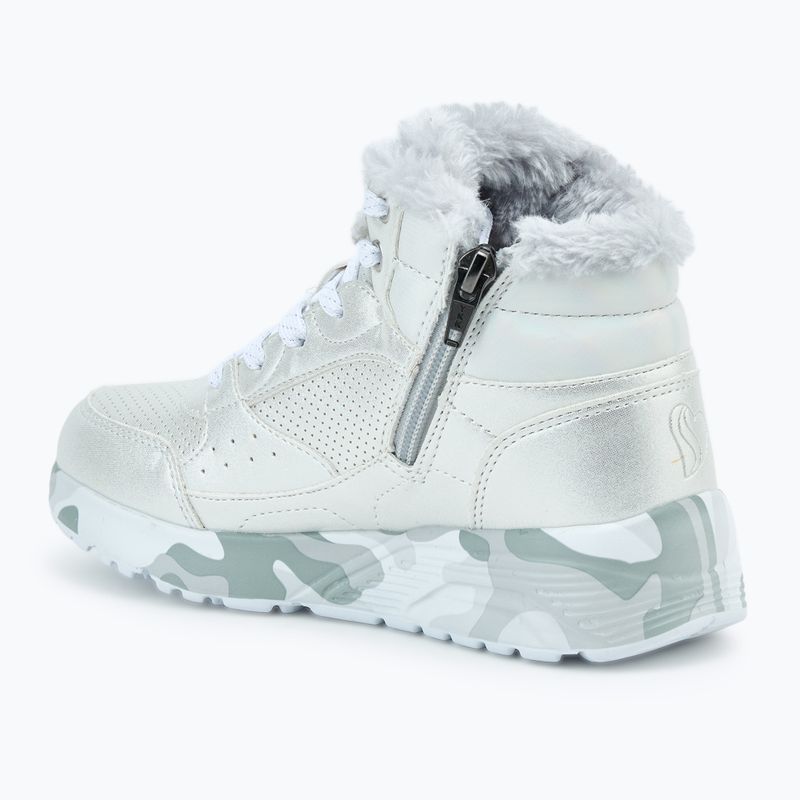 Dětské boty SKECHERS Uno Lite Camo Dazzle silver/grey 3