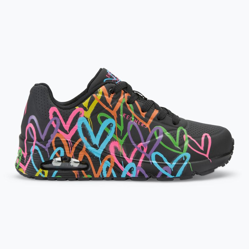 Dámská obuv SKECHERS JGoldcrown Uno Highlight Love black/multicolor 2