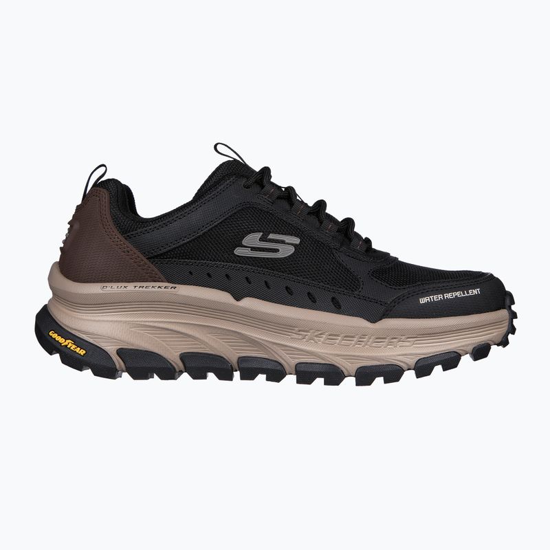SKECHERS D'Lux Trekker pánské trekové boty black/natural 8