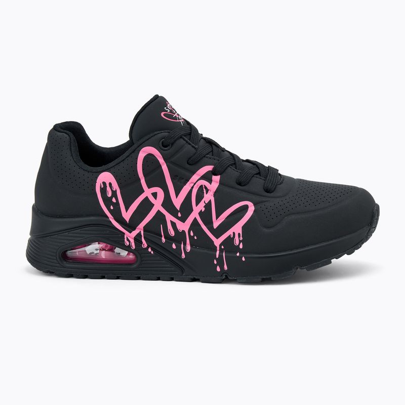 Dámské boty  SKECHERS Uno Dripping In Love black/pink 2