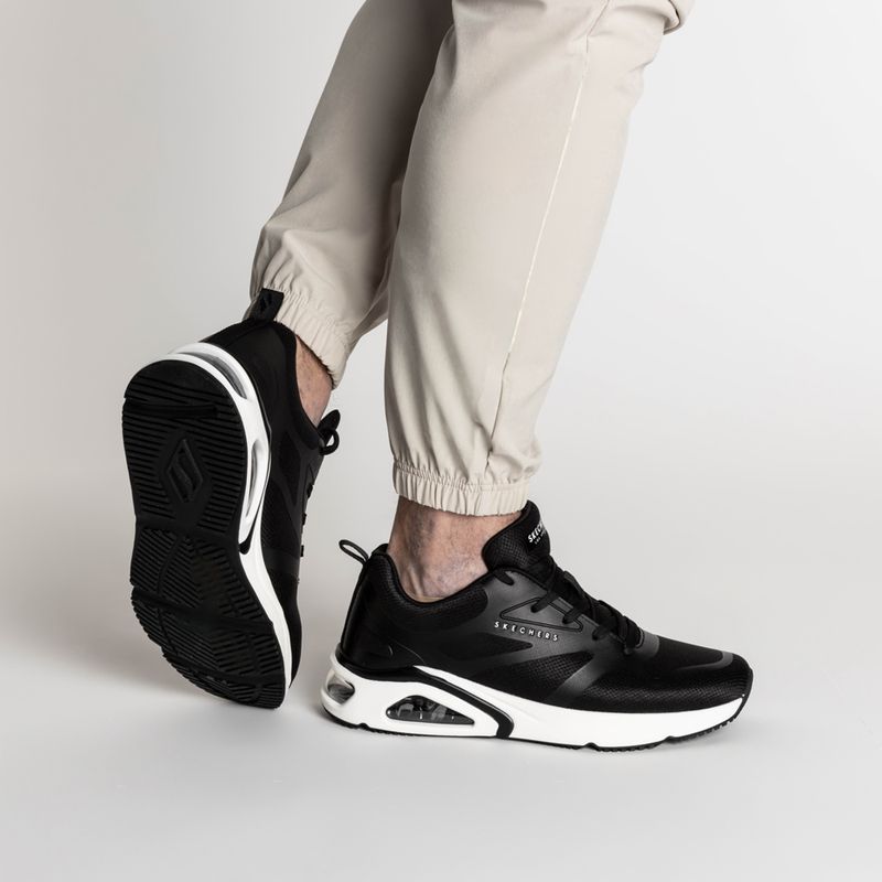 SKECHERS Tres-Air Uno Revolution-Airy black/white pánská obuv 2