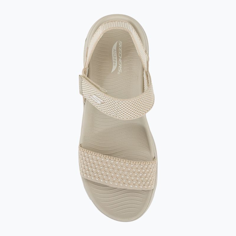 Dámské sandály  SKECHERS Go Walk Arch Fit Sandal Polished beige 6