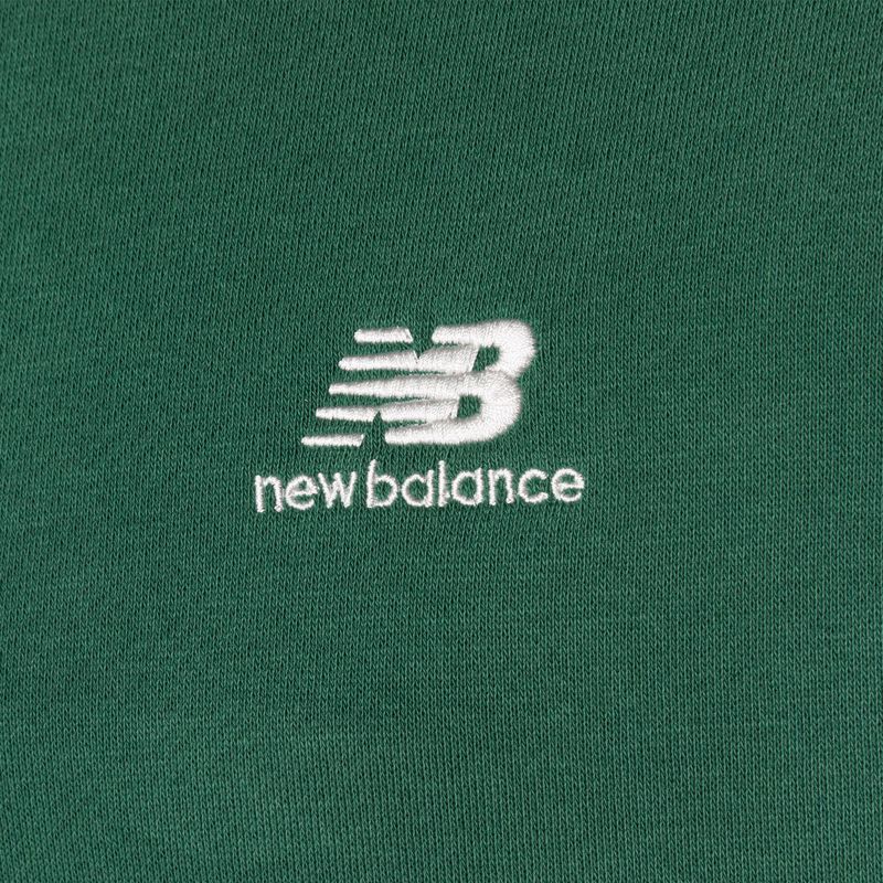 Pánská mikina New Balance Hoops Fleece Hoodie team forest green 7