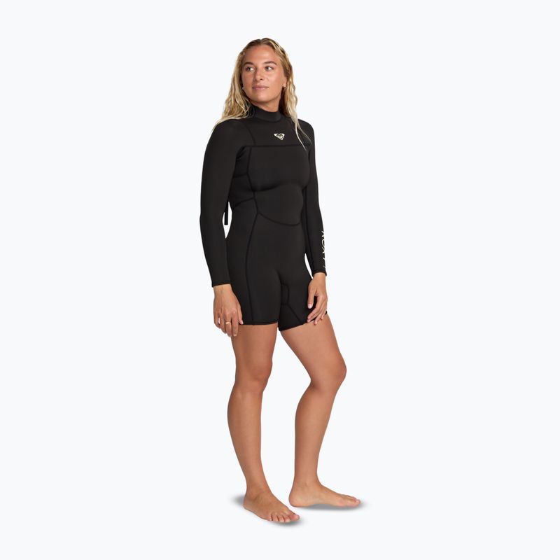 Dámský plavecký neopren ROXY 2/2 mm Prologue+ LS Springsuit Flock black 3