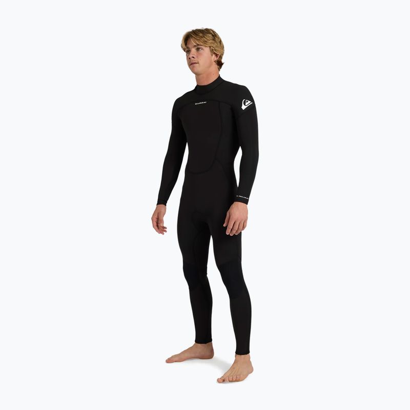 Pánský plavecký neopren Quiksilver Prologue+ 3/2 mm Back Zip Flatlock black 3