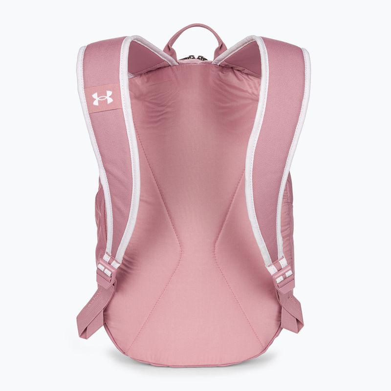 Under Armour Hustle Lite 24 l pink elixir/white/white městský batoh 3