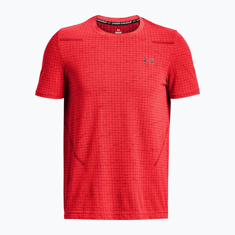 Pánské tréninkové tričko Under Armour Seamless Grid beta/dark maroon 4