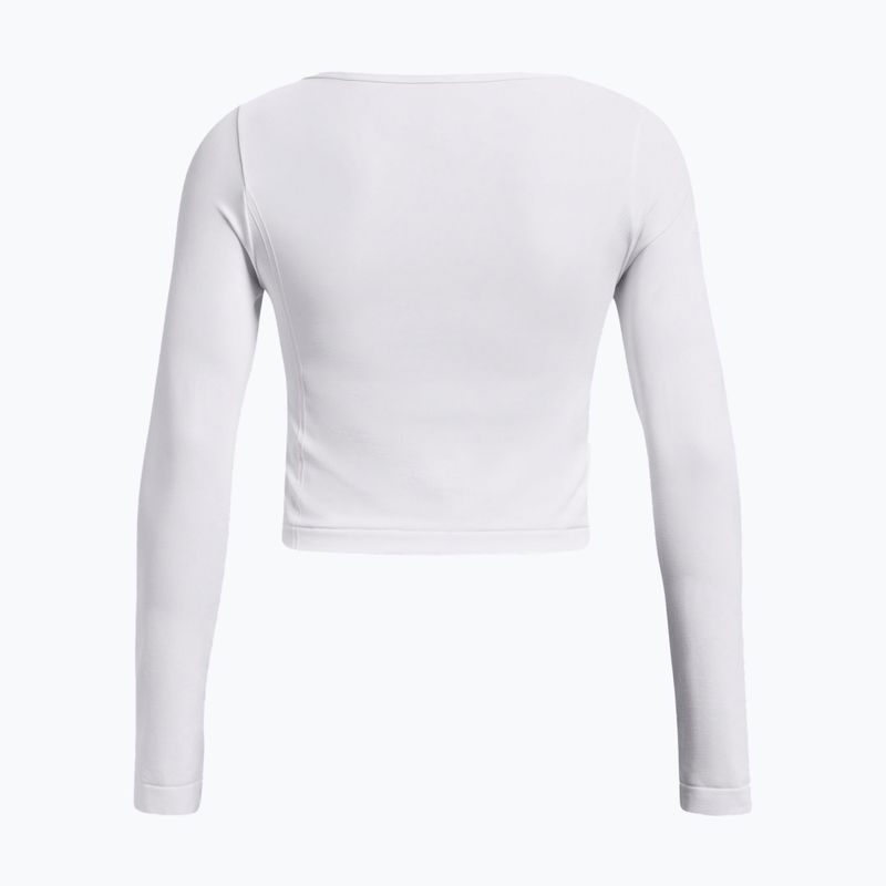 Dámské tréninkové tričko s dlouhým rukávem Under Armour Train Seamless white/black 4