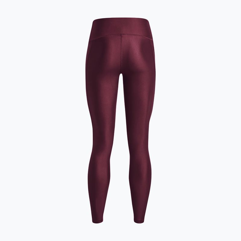 Dámské tréninkové legíny Under Armour HG Armour HiRise dark maroon/black 6