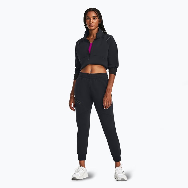 Dámské kalhoty Under Armour Unstoppable Fleece Jogger black/black 2