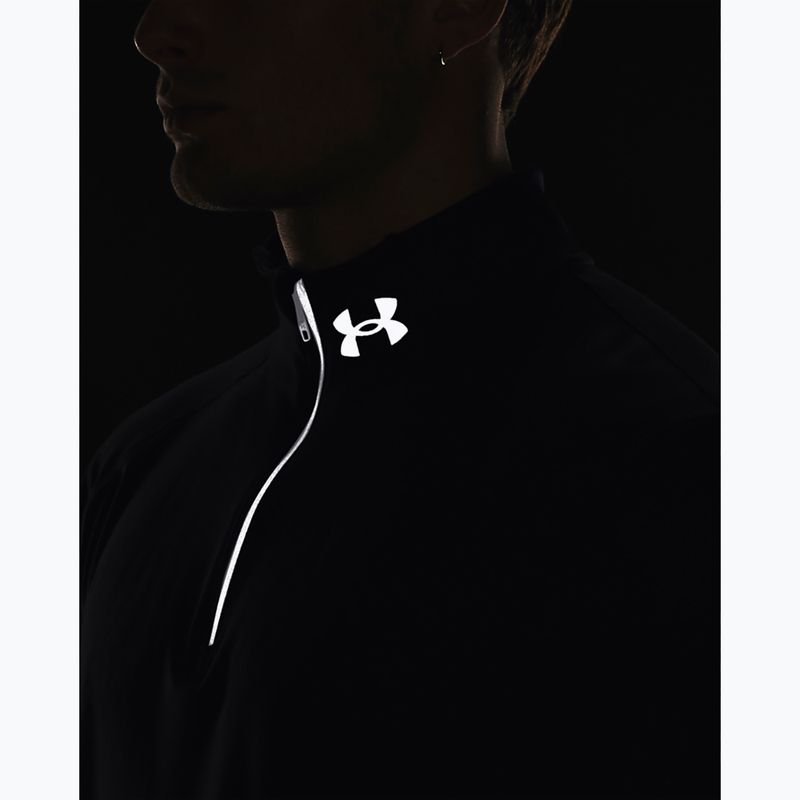 Pánské běžecké tričko longsleeve  Under Armour Launch Pro 1/4 Zip black/black/reflective 6