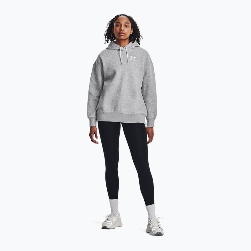 Dámská mikina Under Armour Icon Fleece Hoodie mod gray light heather/white 2