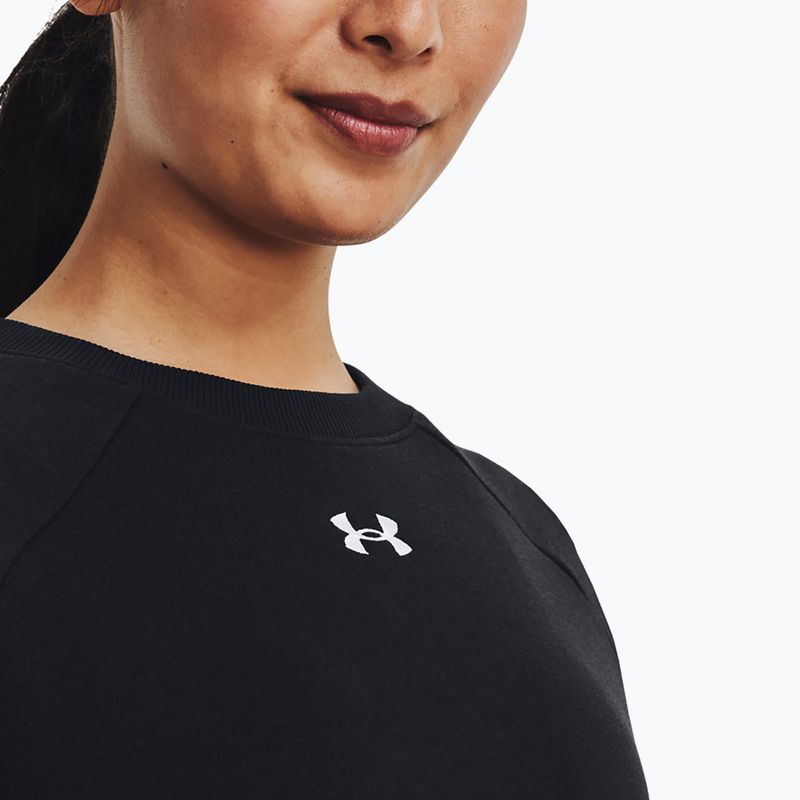 Dámská mikina Under Armour Rival Fleece Crew black/white 4