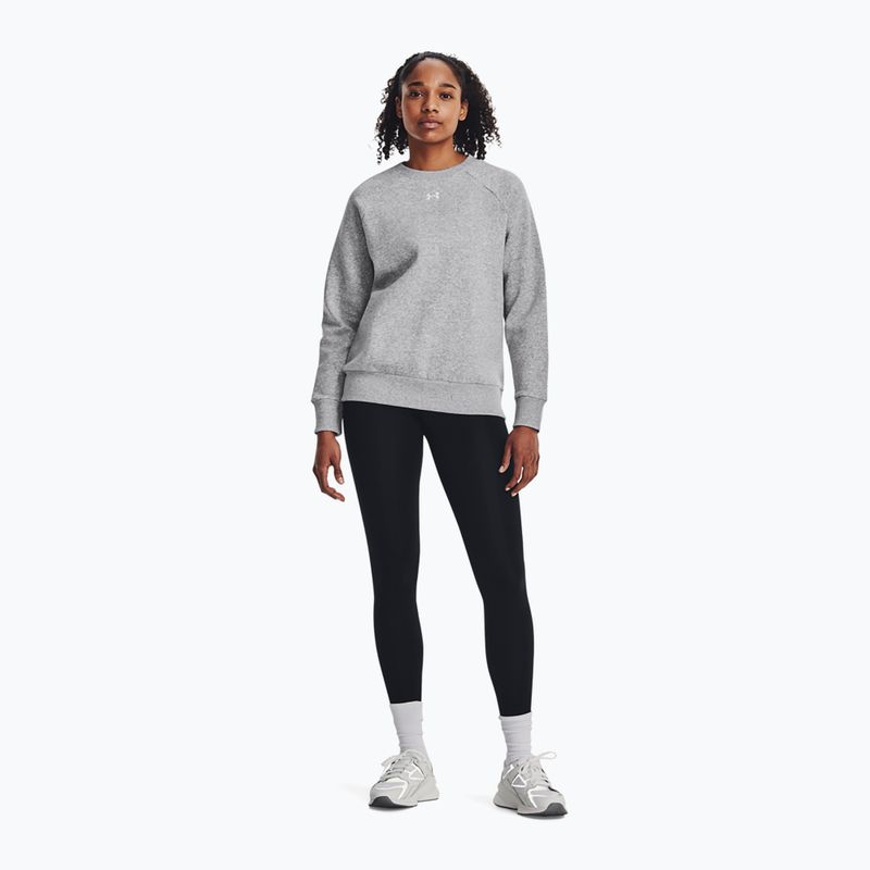 Dámská mikina Under Armour Rival Fleece Crew mod gray light heather/white 2