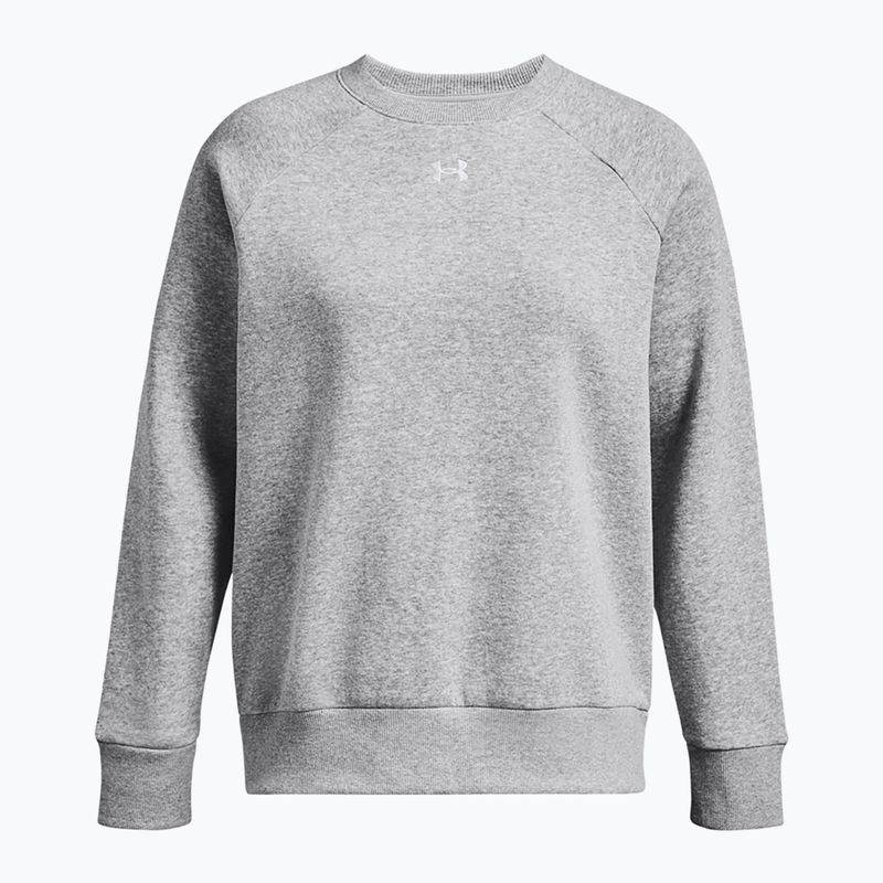 Dámská mikina Under Armour Rival Fleece Crew mod gray light heather/white 5