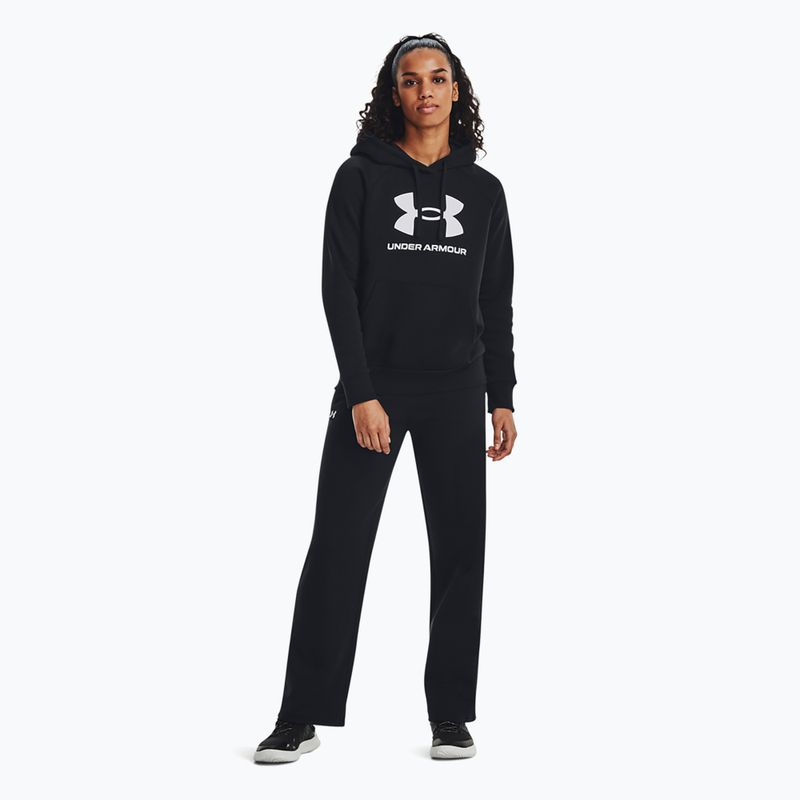 Dámská mikina Under Armour Rival Fleece Big Logo Hoody black/white 2