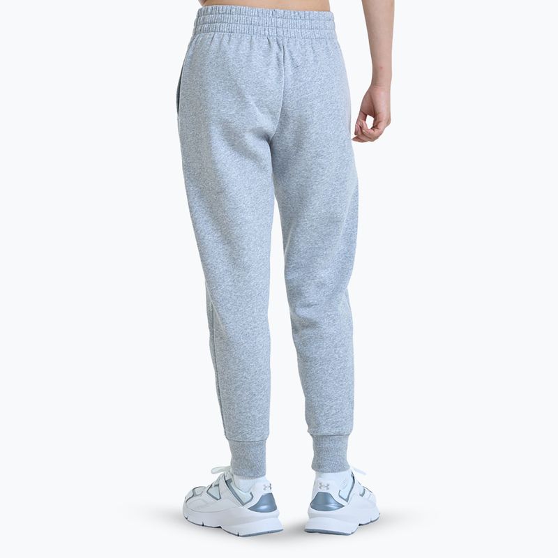 Dámské kalhoty Under Armour Rival Fleece Joggers mod gray light heather/white 3