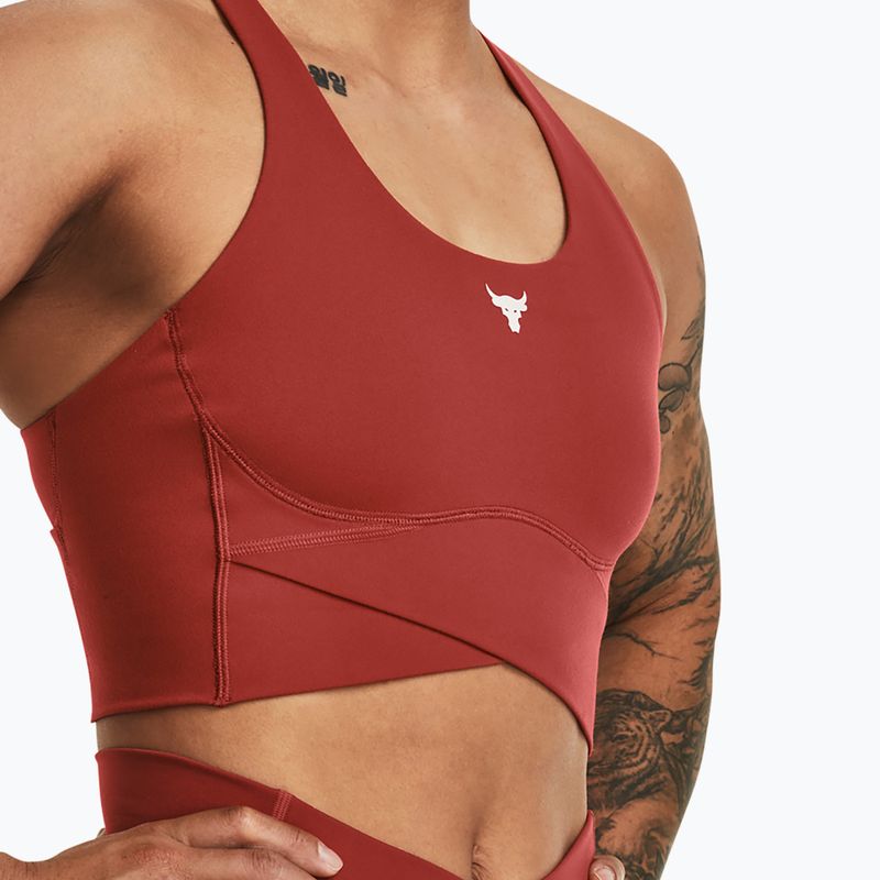 Dámské tréninkové tílko Under Armour Project Rock LetsGo Crssover Top heritage red 6