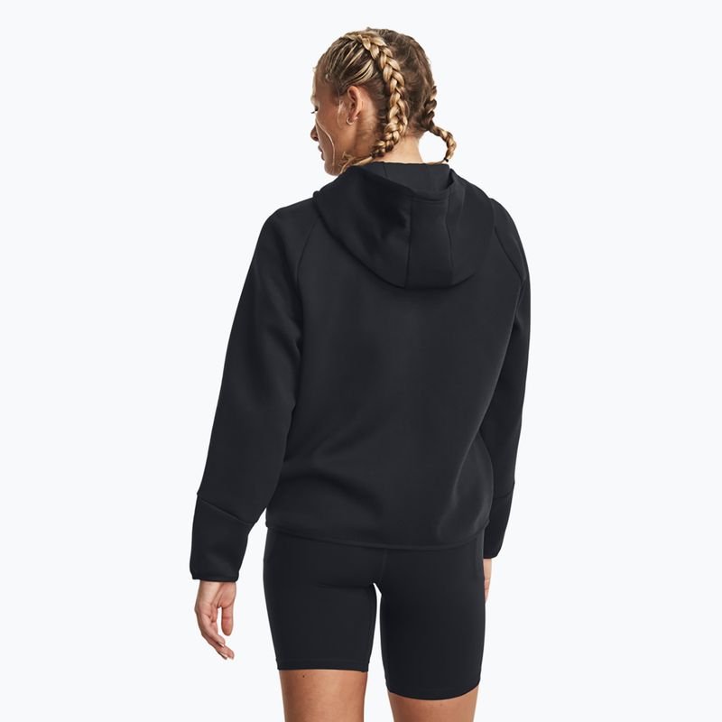 Dámská mikina  Under Armour Unstoppable Fleece FZ black/black 3