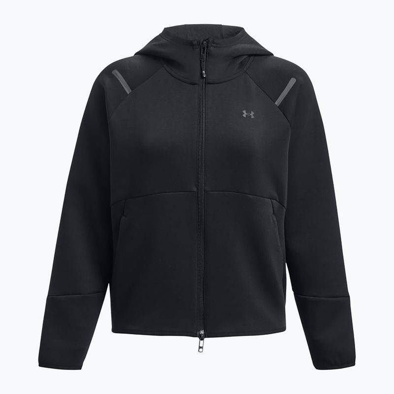 Dámská mikina  Under Armour Unstoppable Fleece FZ black/black 5