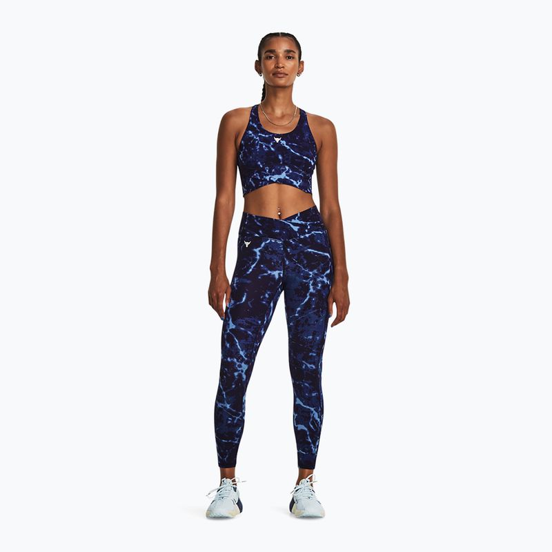 Dámské tréninkové tílko Under Armour Project Rock LG Crssover Top midnight navy/downpour gray/downpour gray 2