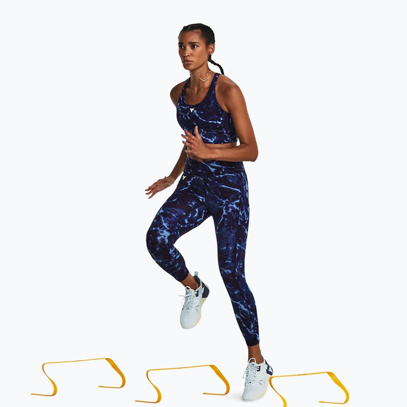 Dámské tréninkové tílko Under Armour Project Rock LG Crssover Top midnight navy/downpour gray/downpour gray 4