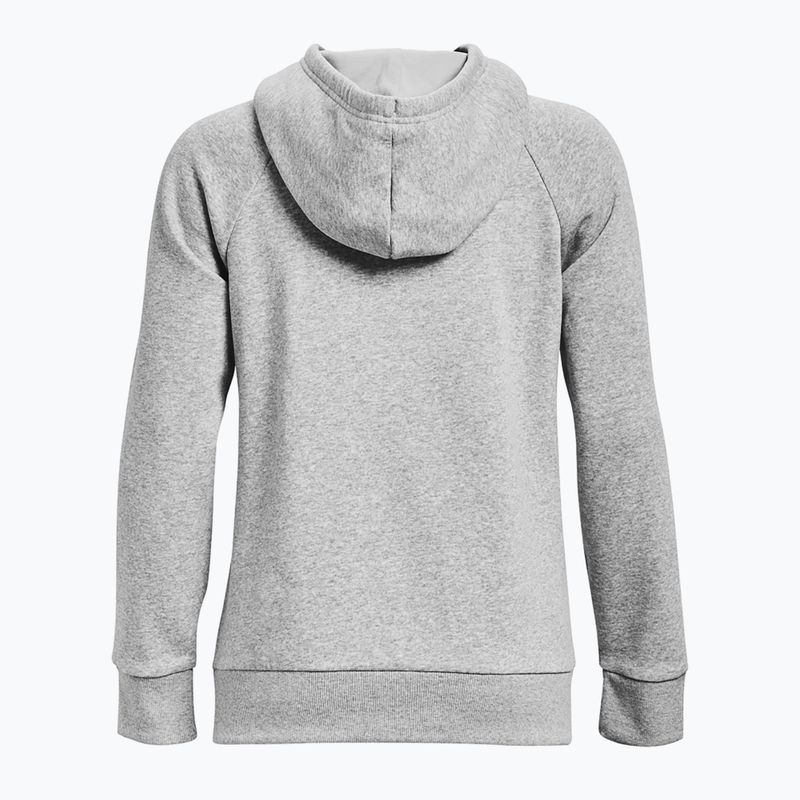 Dámská mikina Under Armour Rival Fleece Big Logo Hoody mod gray light heather/white 6