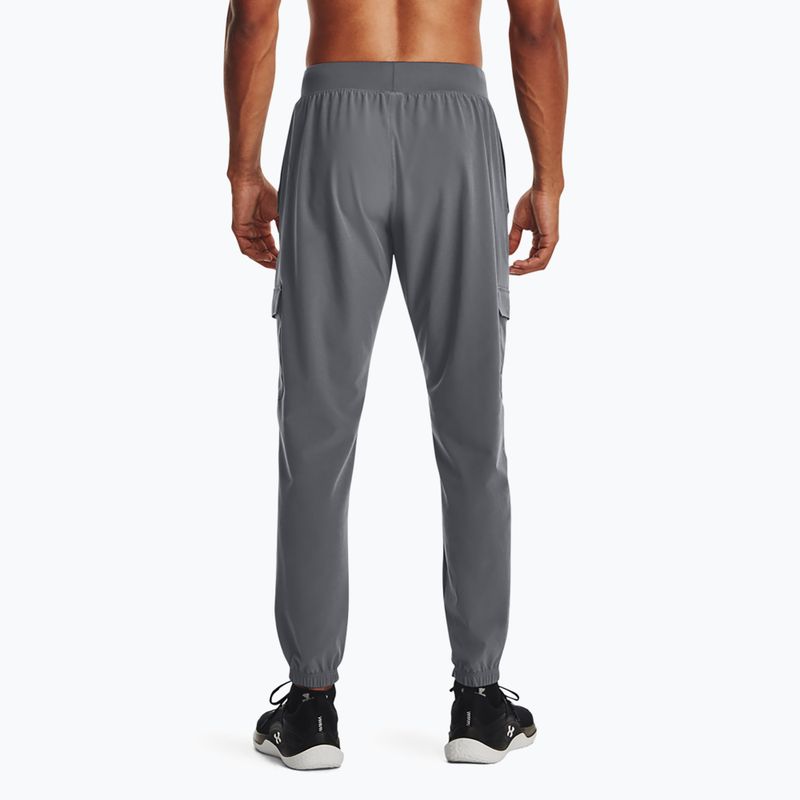 Pánské kalhoty  Under Armour Stretch Woven Cargo pitch gray/black 3