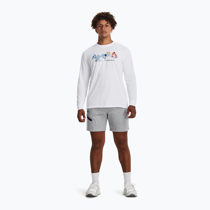 Pánské tréninkové šortky Under Armour Unstoppable Fleece mod gray/black 2