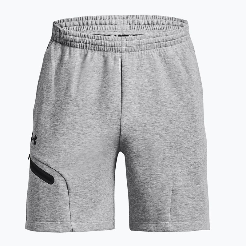 Pánské tréninkové šortky Under Armour Unstoppable Fleece mod gray/black 5