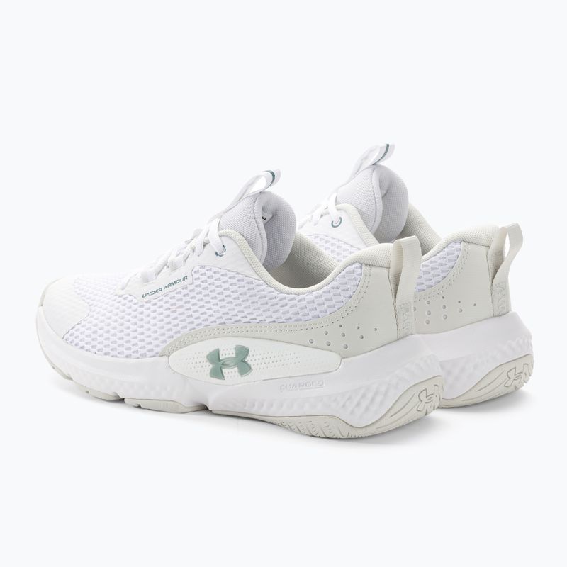 Dámské tréninkové boty Under Armour W Dynamic Select white/white clay/metallic green grit 3