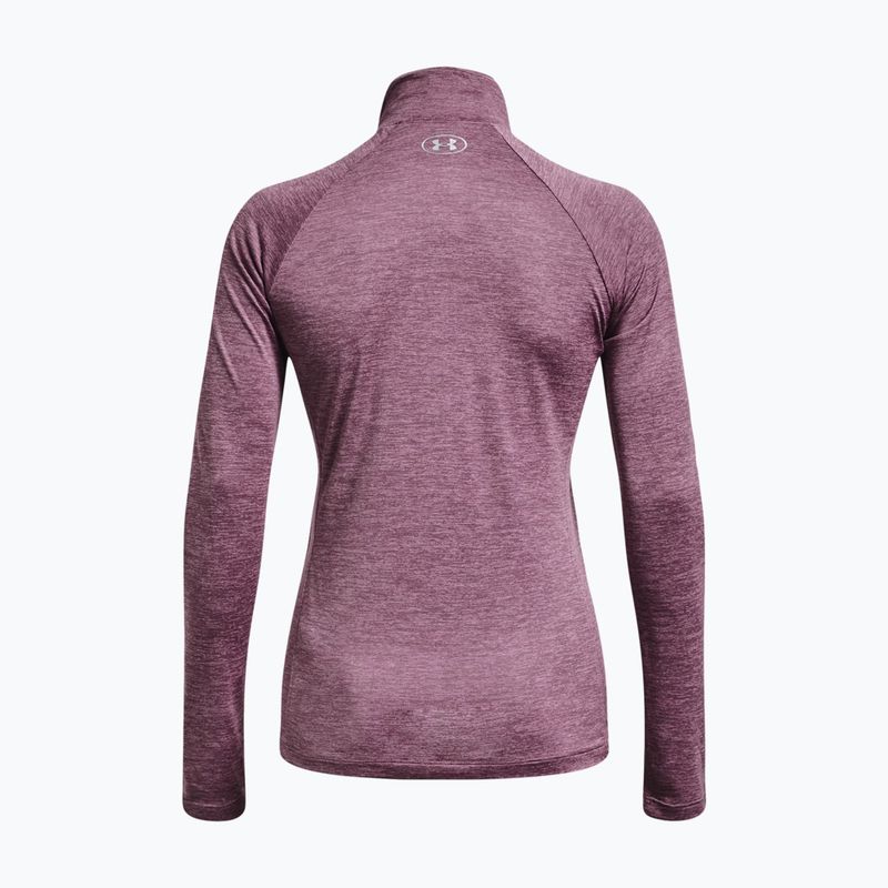 Dámská mikina Under Armour Tech 1/2 Zip - Twist misty purple/fresh orchid/metallic silver 5