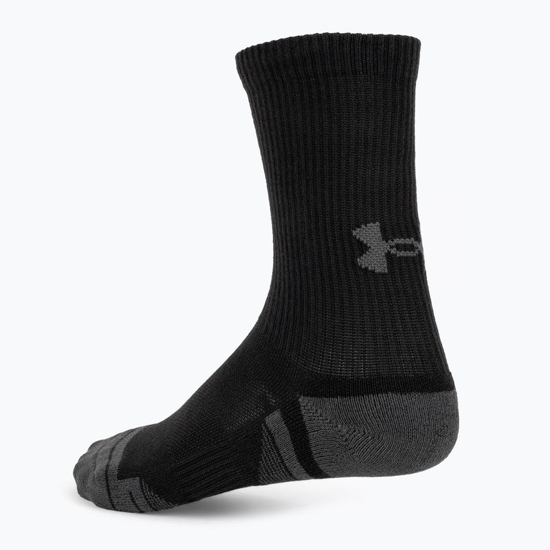 Under Armour Performance Tech 3pk Crew ponožky černá/černá/šedá 3