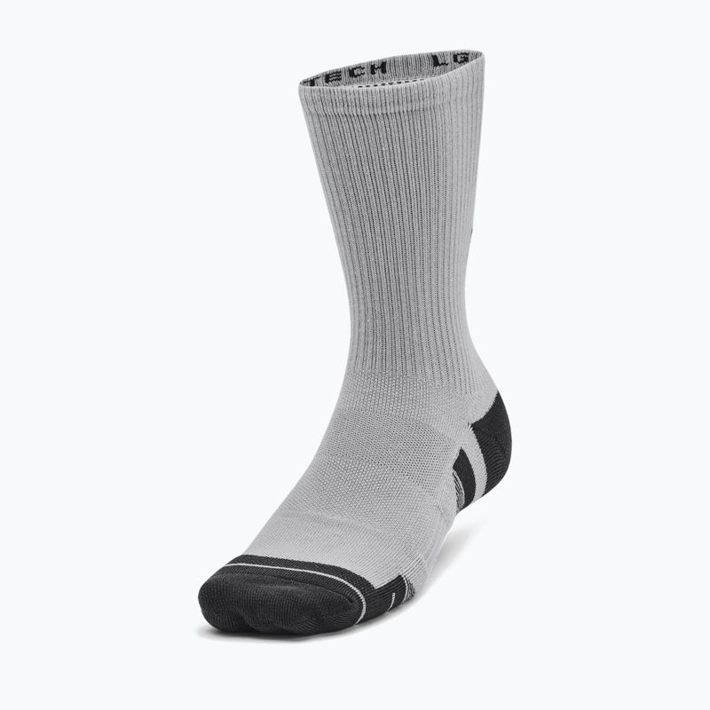 Under Armour Performance Tech 3pk Crew mod gray/white/jet gray ponožky 11