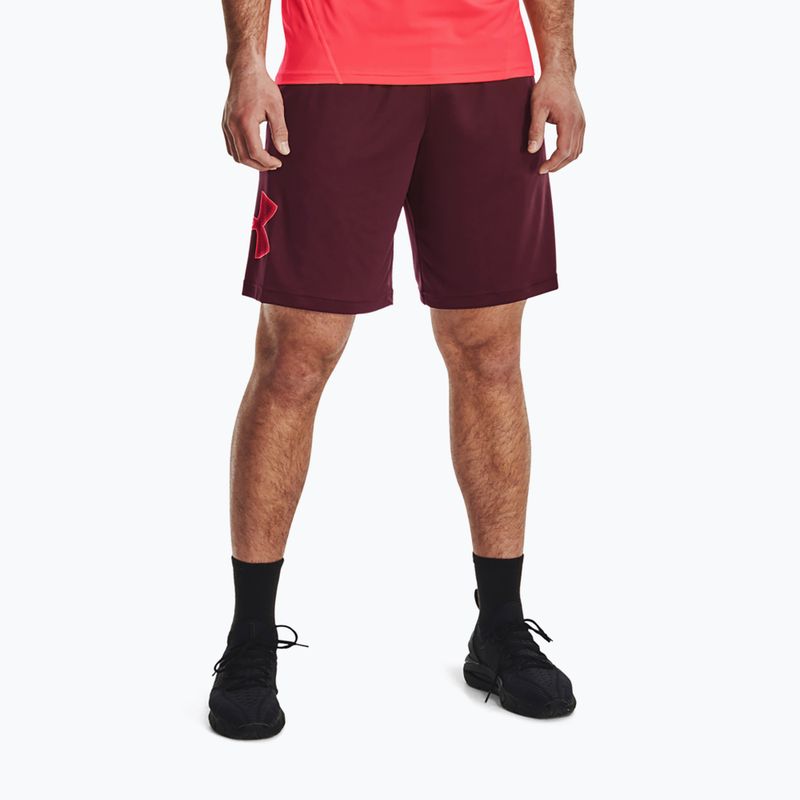 Pánské tréninkové šortky Under Armour Tech Graphic dark maroon/beta